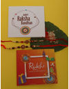 YouBella 2 Rakhi and 2 Greeting Card Combo for Brother (Multi-Colour) (YBRK_95)